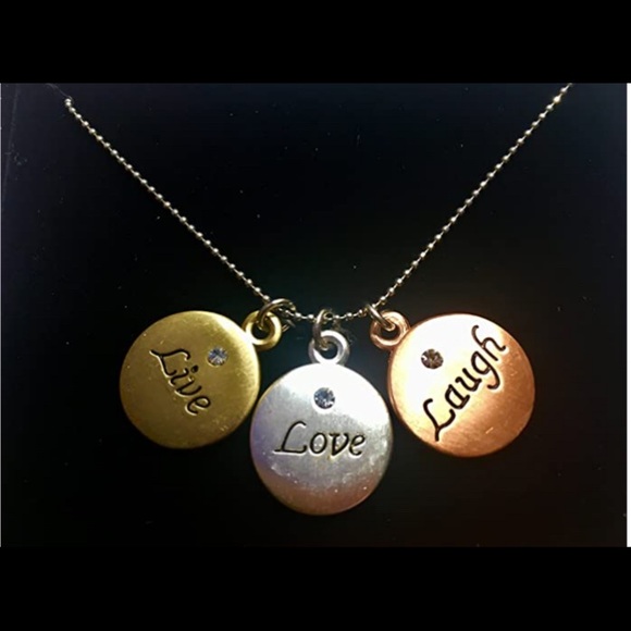 Live Love Laugh Necklace with poem gift box - Picture 2 of 2